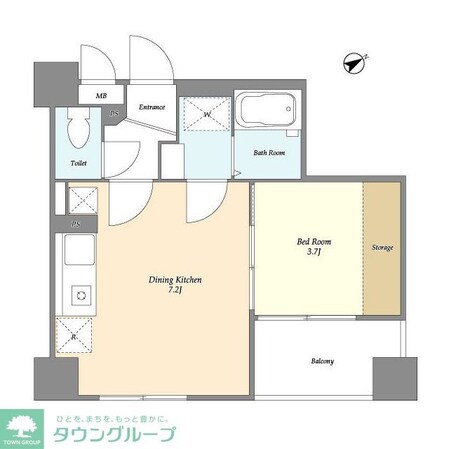 ISM東中野の物件間取画像